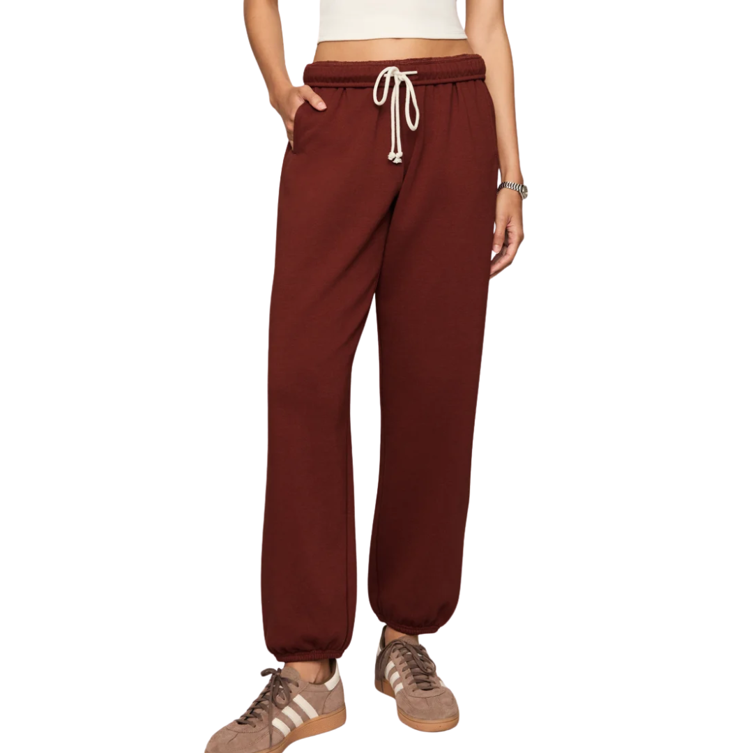 UPTOWN JOGGER VELVET ROUGE