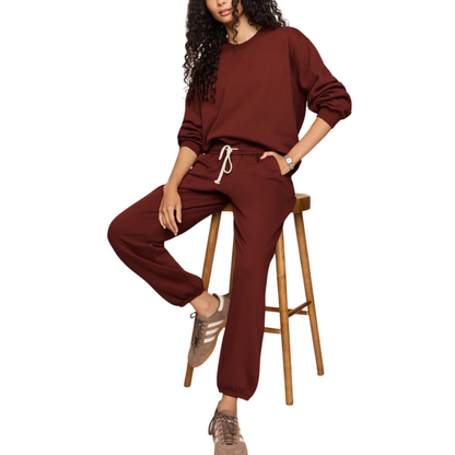 UPTOWN JOGGER VELVET ROUGE