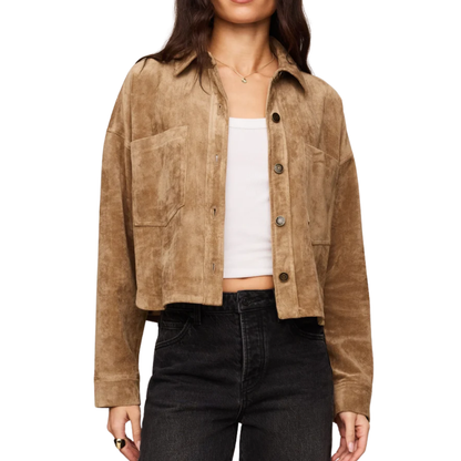 ALL DAY CROPPED JACKET LIGHT SAND