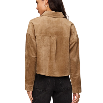 ALL DAY CROPPED JACKET LIGHT SAND