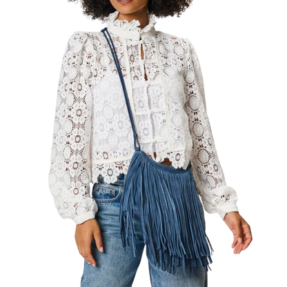 ARIZONA FRINGE BAG DENIM