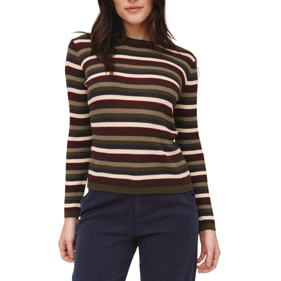 LONG SLEEVE STRIPED TEE HARVEST