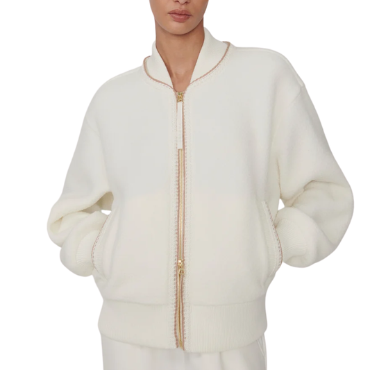 KLAUDIA FLEECE JACKET EGRET