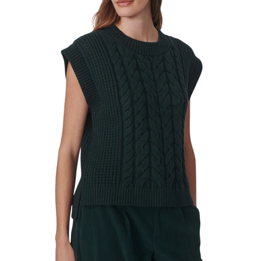 PIXIE RELAXED KNIT TANK PONDEROSA PINE