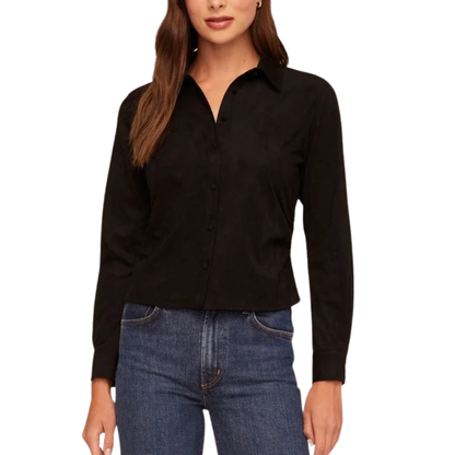 FITTED BUTTON DOWN BLACK