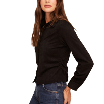 FITTED BUTTON DOWN BLACK