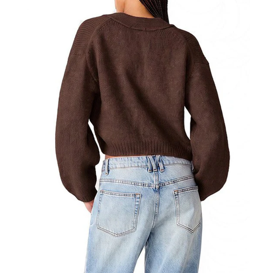 MICA SWEATER DARK ESPRESSO