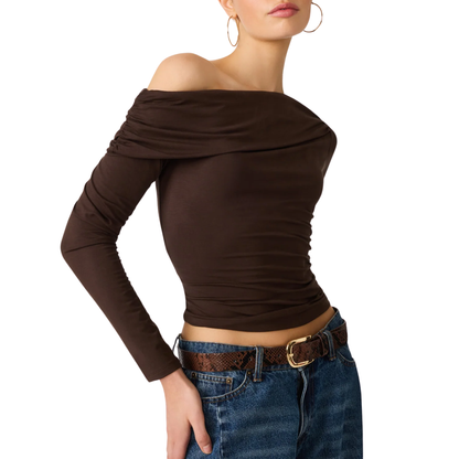 RYDER KNIT TOP WALNUT