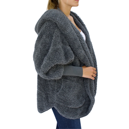 KOALA GREY SHERPA WRAP