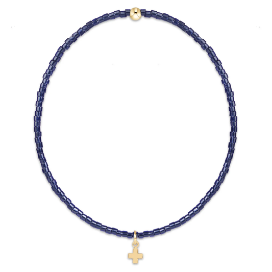 HOPE CLASSIC NAVY BRACELET SIGNATURE CROSS