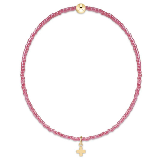 HOPE CLASSIC PINK CHAMPAGNE BRACELET SIGNATURE CROSS