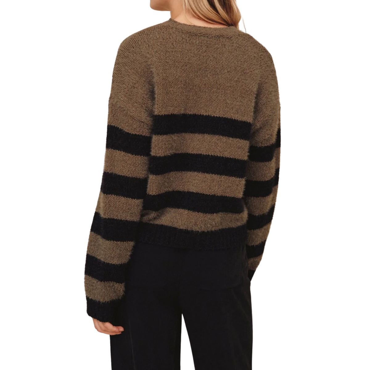 DROP SHOULDER SWEATER MEADOW MOSS