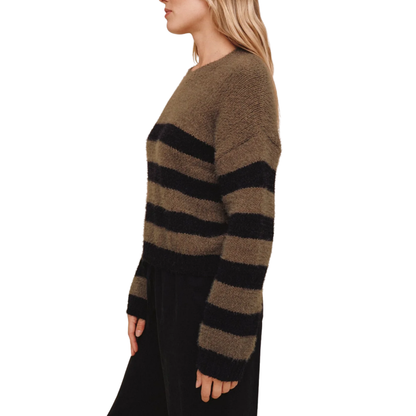 DROP SHOULDER SWEATER MEADOW MOSS