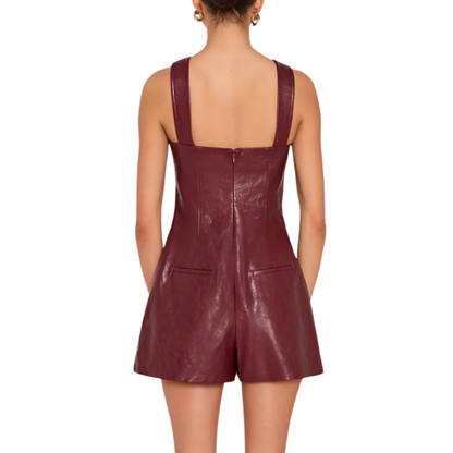 KARLA ROMPER BURGUNDY