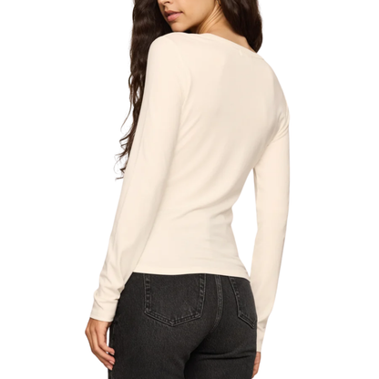 SECOND SKIN LONG SLEEVE CREW SANDSTONE