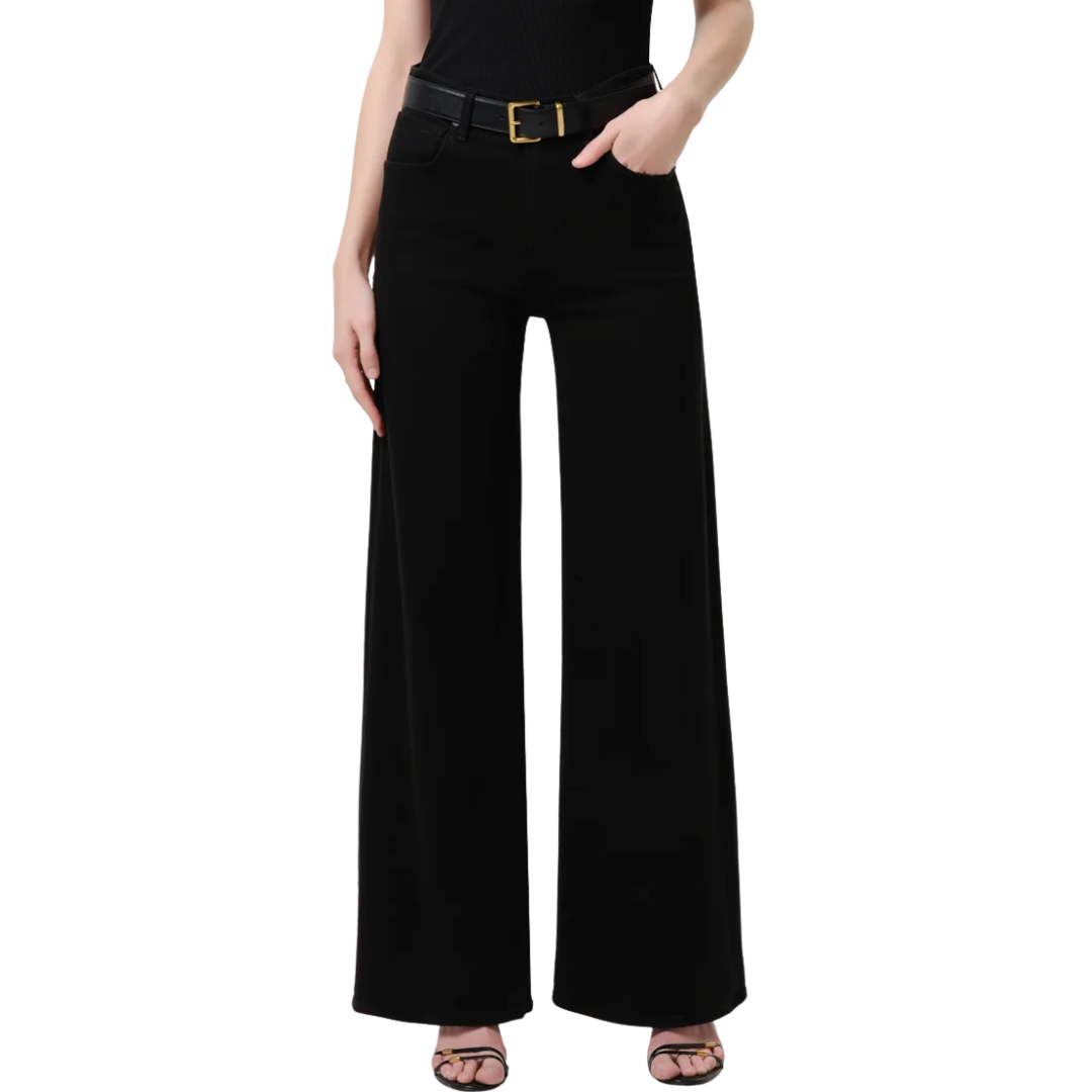 LYRA 32" WIDE LEG PLUSH BLACK