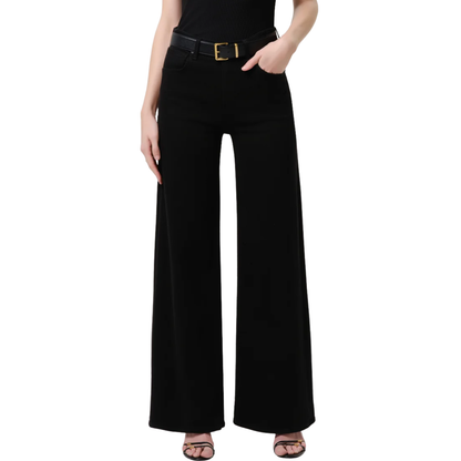 LYRA 32" WIDE LEG PLUSH BLACK