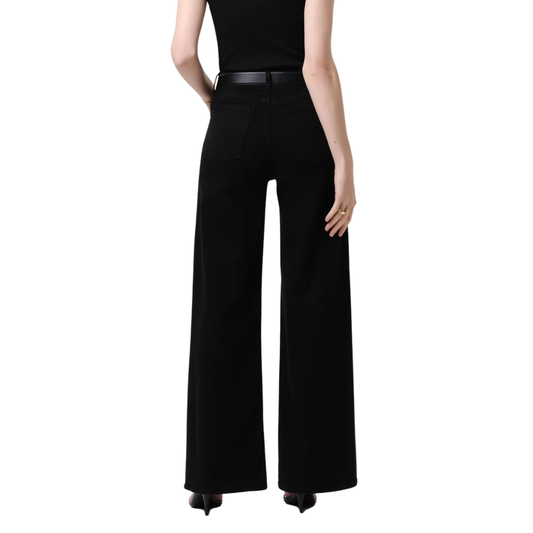 LYRA 32" WIDE LEG PLUSH BLACK