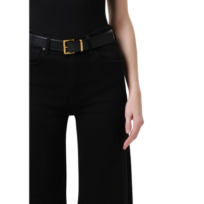 LYRA 32" WIDE LEG PLUSH BLACK