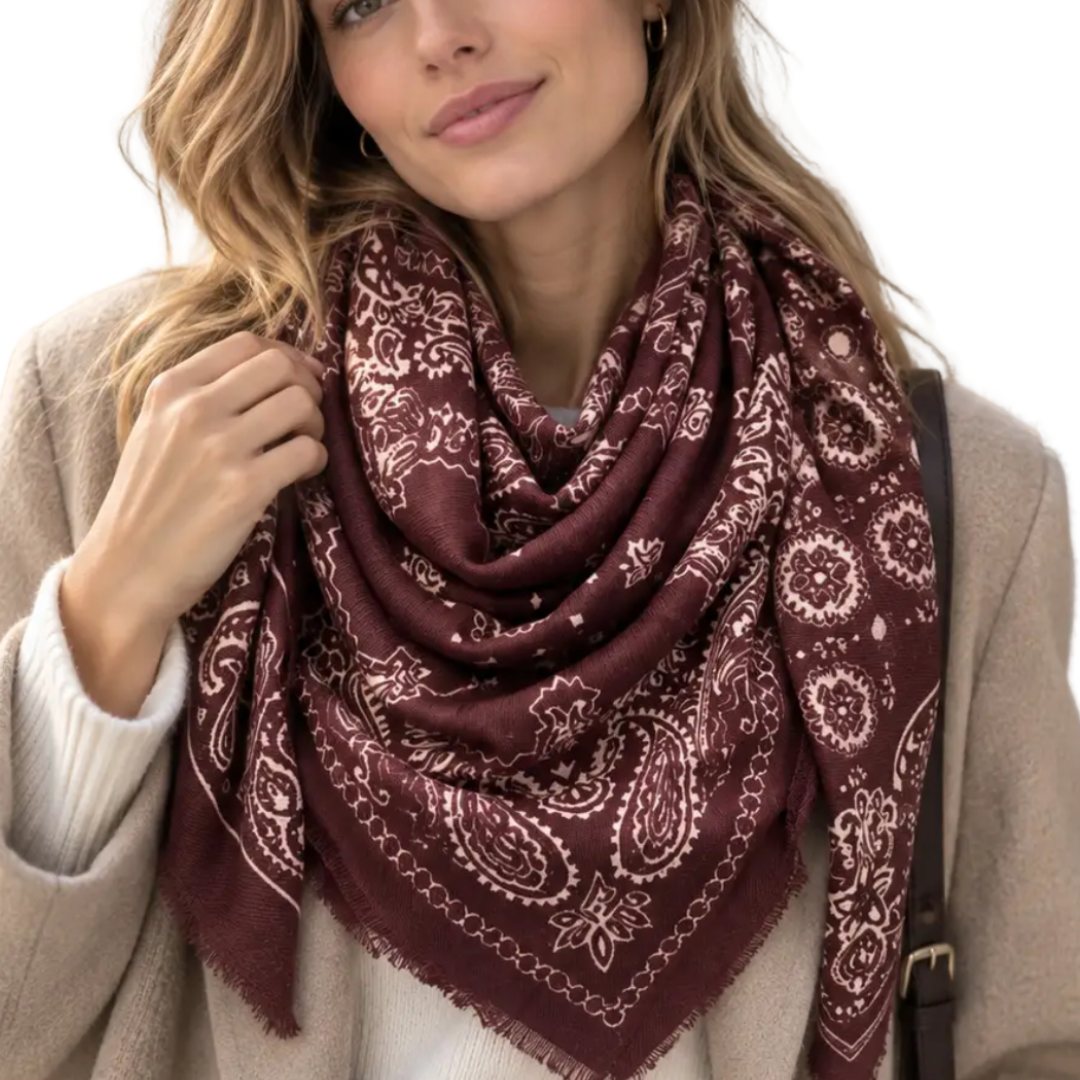 ELSA BANDANA SCARF RED