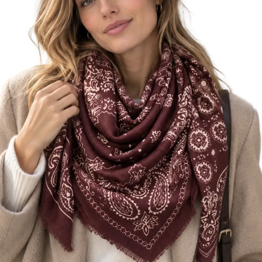 ELSA BANDANA SCARF RED