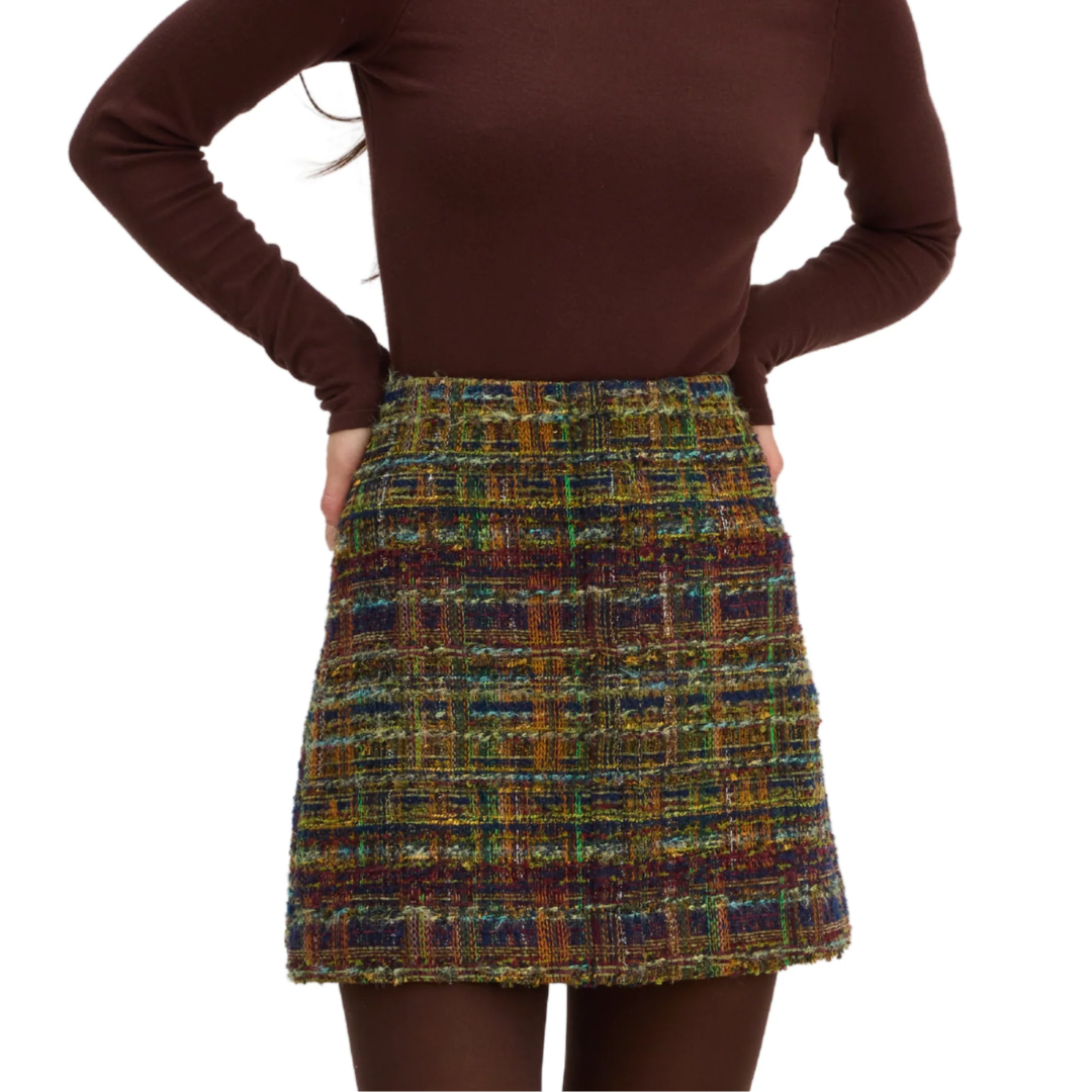 ROSIE SKIRT NAVY GOLD