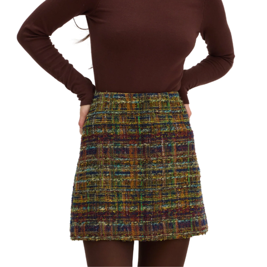 ROSIE SKIRT NAVY GOLD