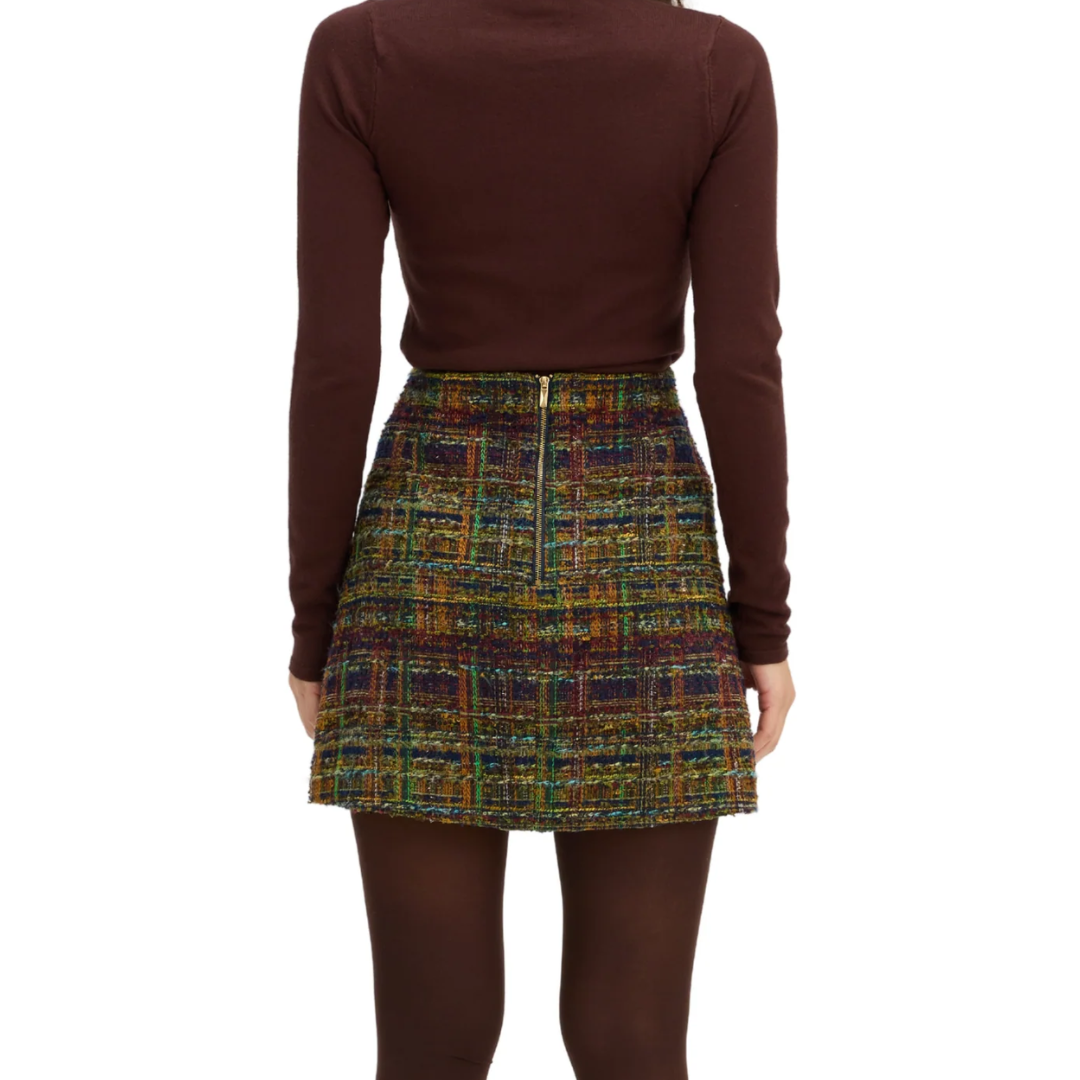 ROSIE SKIRT NAVY GOLD