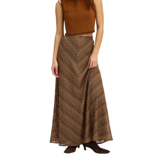 OLIVE SKIRT CHESTNUT