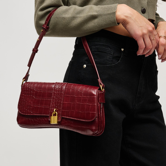 MARSILEE SHOULDER BAG BURGUNDY