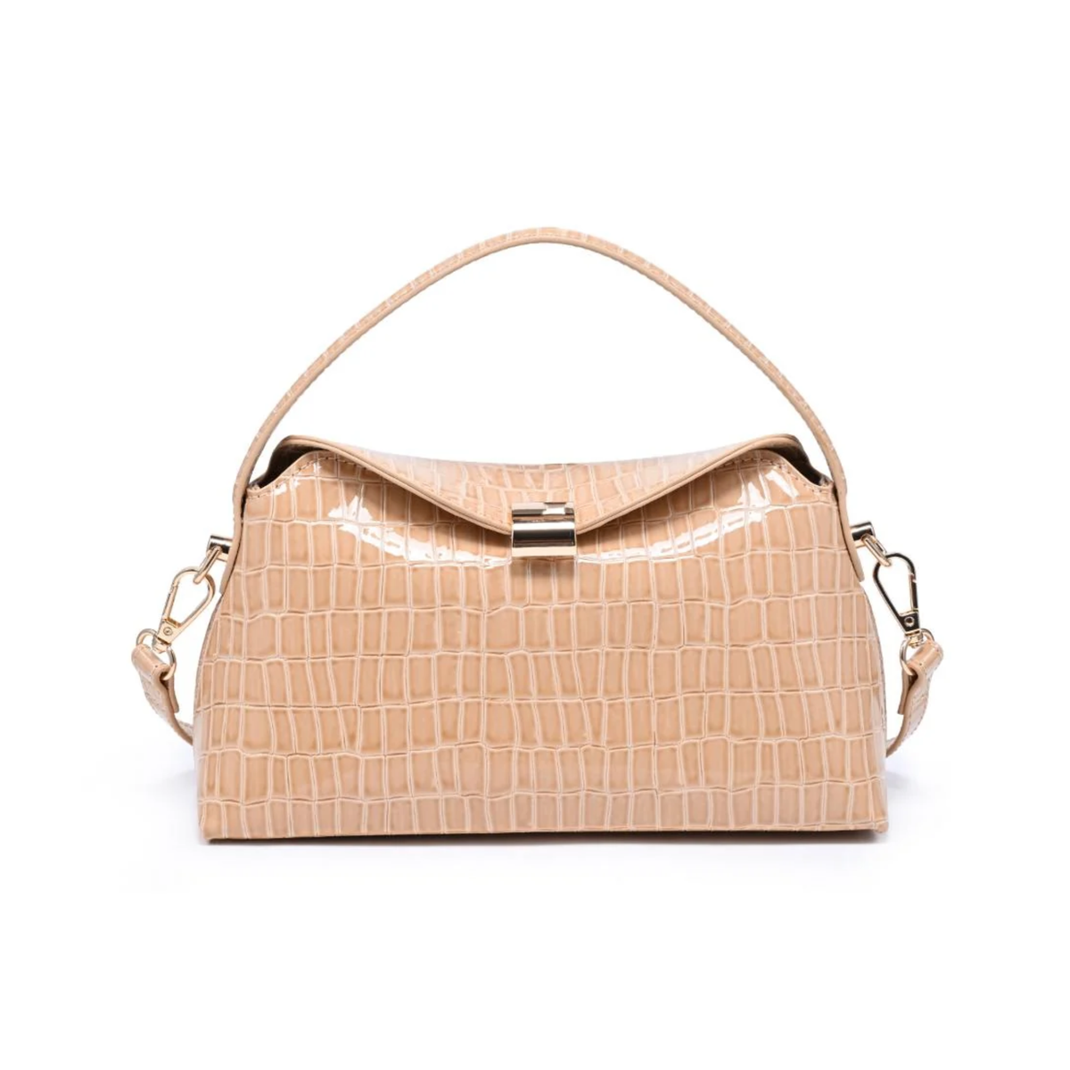 KATERINA CROCO CROSSBODY NATURAL