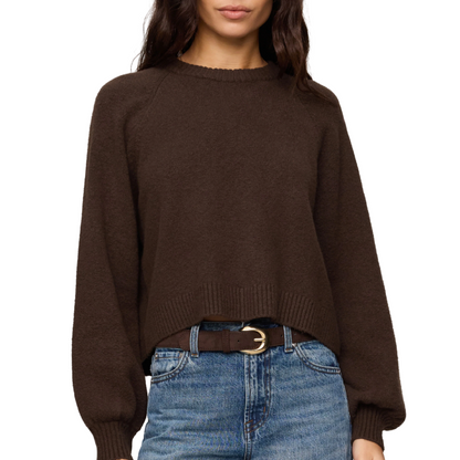 COMING UP SWEATER DARK CHOCOLATE