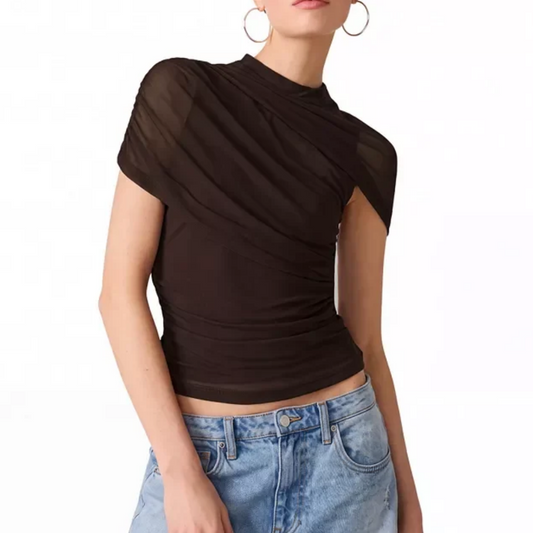 KERRY MESH TOP BROWN