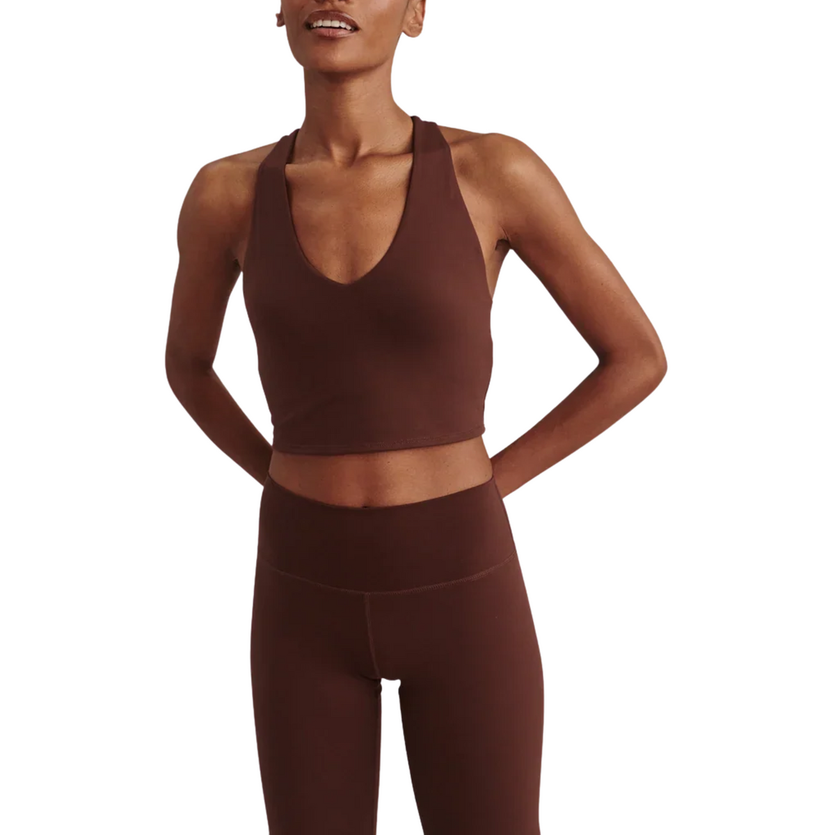 ALWAYS BURKE CROPPED TANK DEEP MAHOGANY