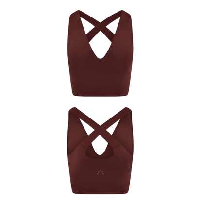 ALWAYS BURKE CROPPED TANK DEEP MAHOGANY