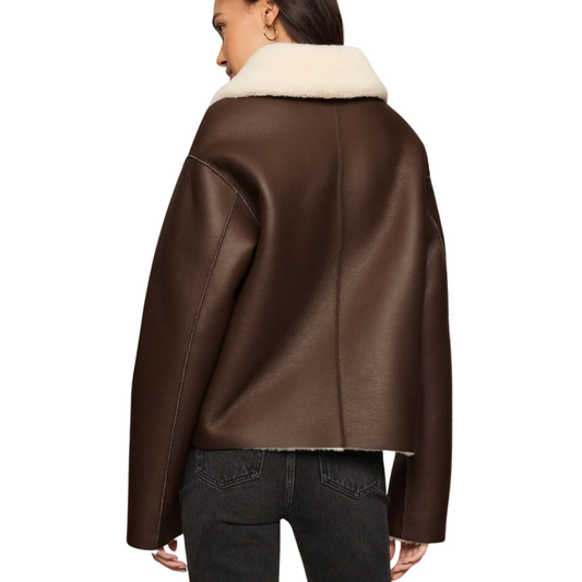 JENSEN REVERSIBLE JACKET DARK CHOCOLATE