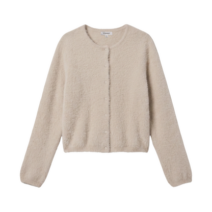 WINTERGLOW FLUFFY CARDIGAN FROSTED PEARL