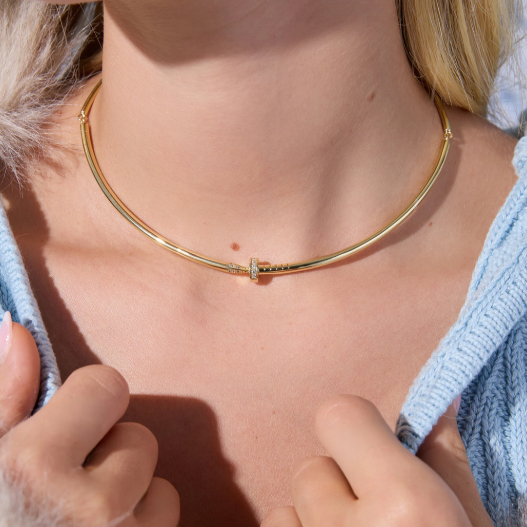 NAILED IT NECKLACE GOLD