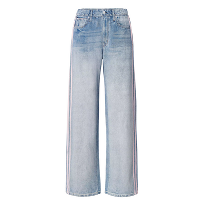 MIRAMAR TERRY WIDE TRACK PANT PINK