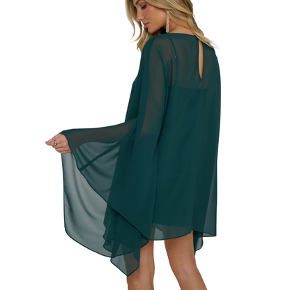 OLSEN MINI DRESS EMERALD