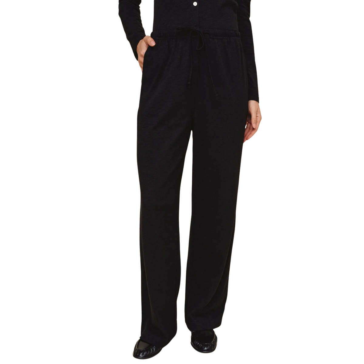 EASY WIDE LEG PANT BLACK