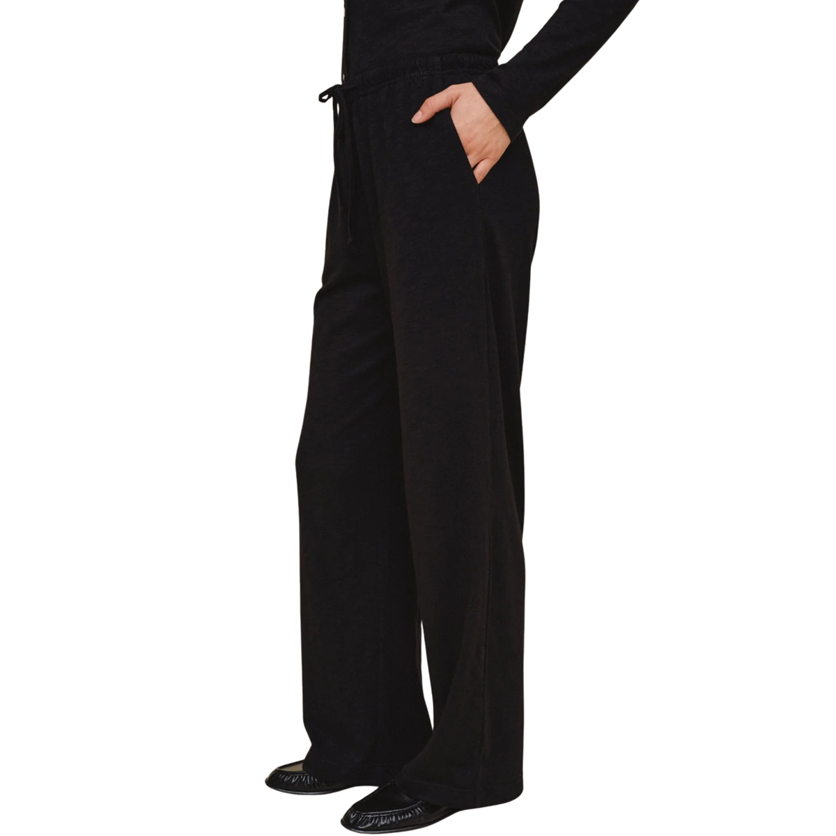 EASY WIDE LEG PANT BLACK