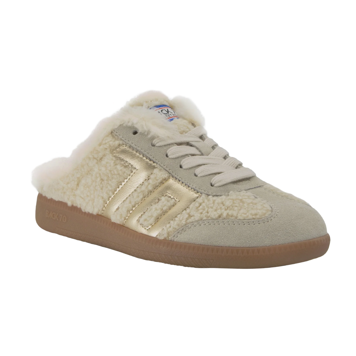 EASTER FUR SLIP ON SNEAKER BUTTER GOLD