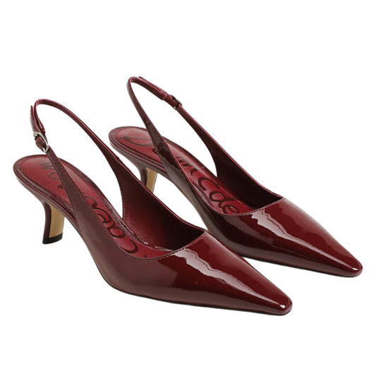 BIANKA SLINGBACK FRENCH MERLOT PATENT