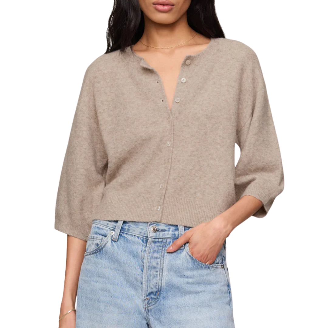 VALOR CARDIGAN NATURAL HEATHER