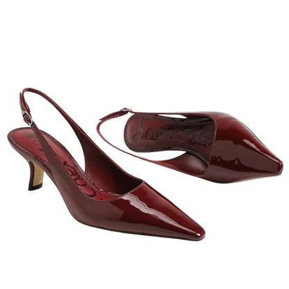 BIANKA SLINGBACK FRENCH MERLOT PATENT