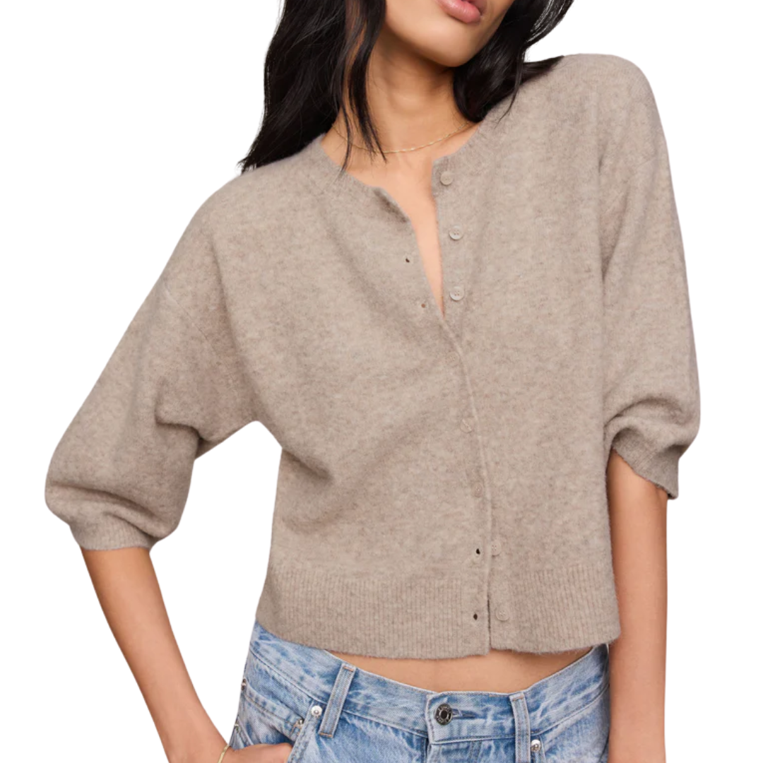 VALOR CARDIGAN NATURAL HEATHER