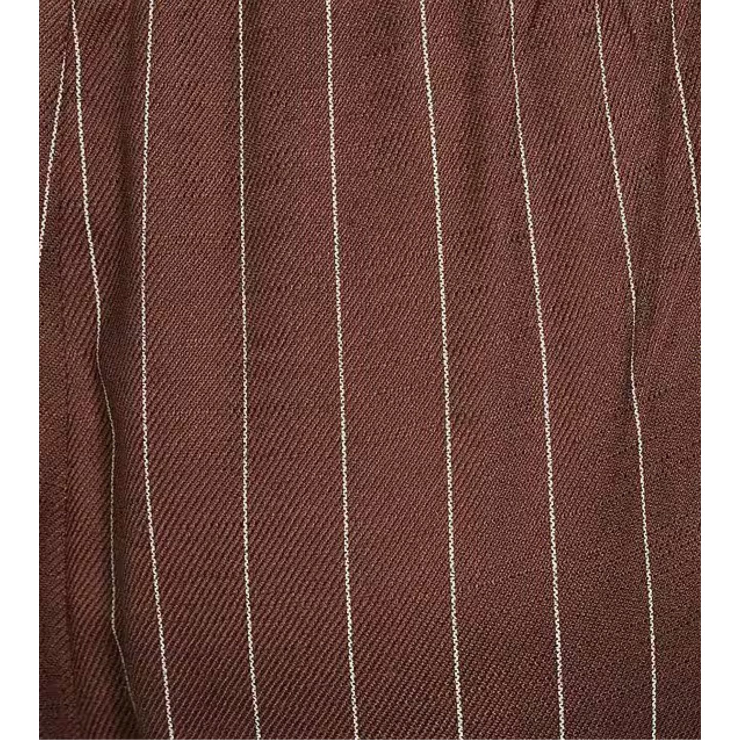 STRIPE WIDE LEG PANTS BROWN/IVORY