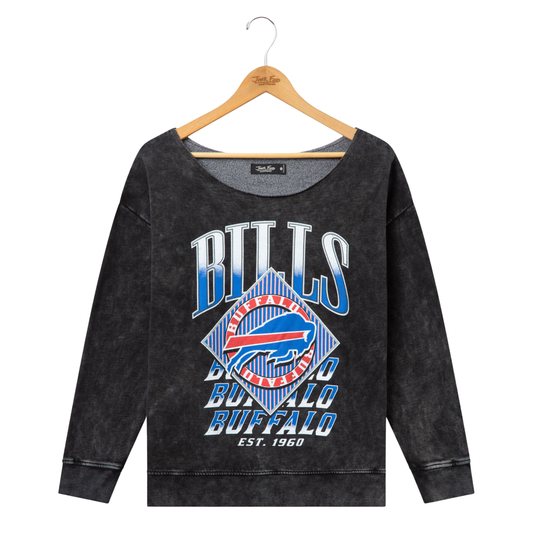 BILLS CROP OFF SHOULDER FLEECE BLACK