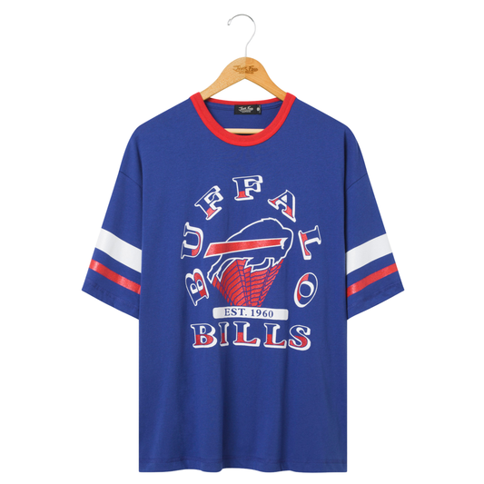 BILLS GLITTER BOXY TEE BLUE